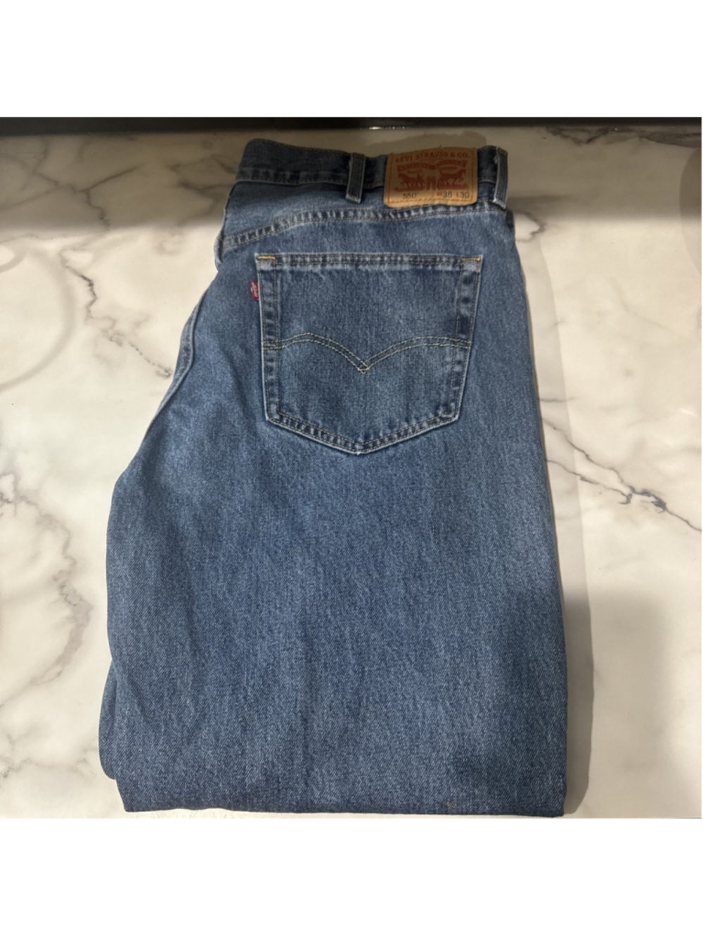 Levis 550 Jeans Mens Size 38X30 Vintage 90s Y2K Classic Fit Denim Streetwear Euc